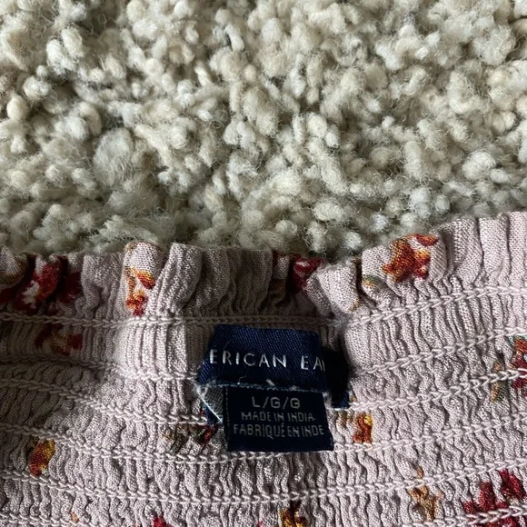 American eagle pink floral pattern high waisted stretchy  vintage style … - Picture 4 of 4